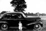 Near father's Buick, 1953