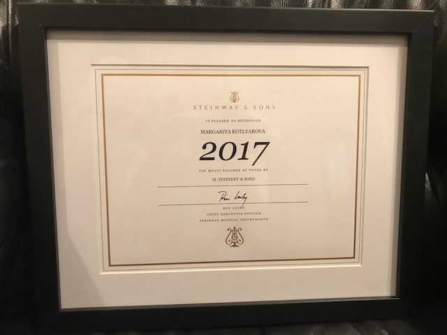 Steinway Award 2018